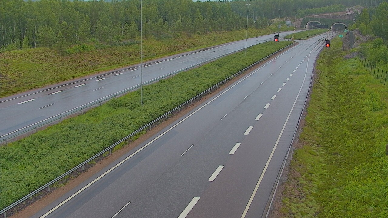 Kelikamerat Kuva Tie 7 Loviisa Markkinamäki, puomi, länsi, Loviisa, Uusimaa