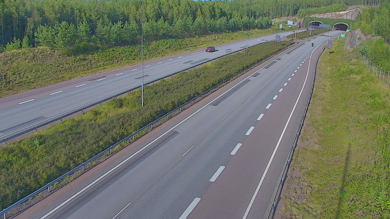 Kelikamerat Kuva Tie 7 Loviisa Markkinamäki, puomi, länsi, Loviisa, Uusimaa