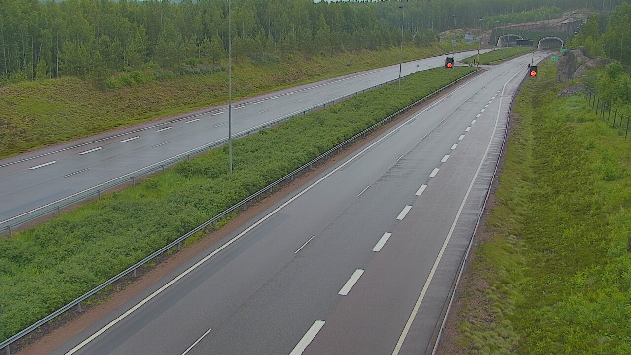 Kelikamerat Kuva Tie 7 Loviisa Markkinamäki, puomi, länsi, Loviisa, Uusimaa