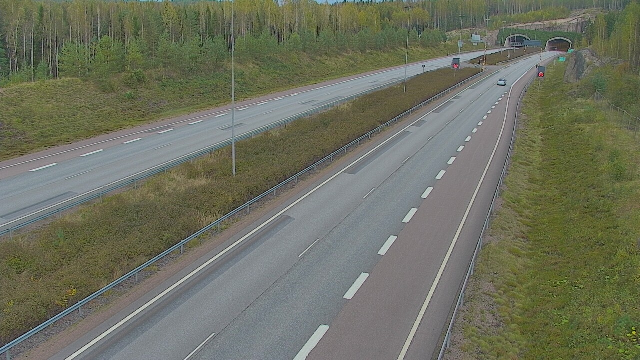 Kelikamerat Kuva Tie 7 Loviisa Markkinamäki, puomi, länsi, Loviisa, Uusimaa