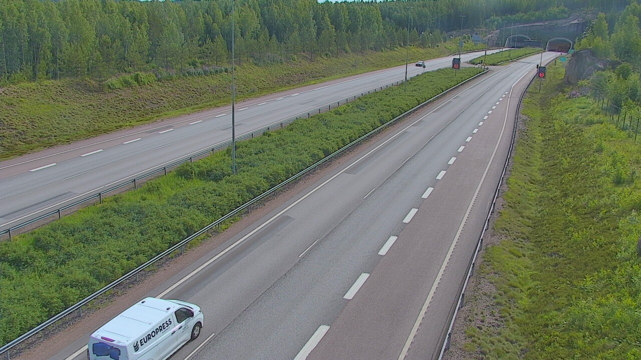 Kelikamerat Kuva Tie 7 Loviisa Markkinamäki, puomi, länsi, Loviisa, Uusimaa