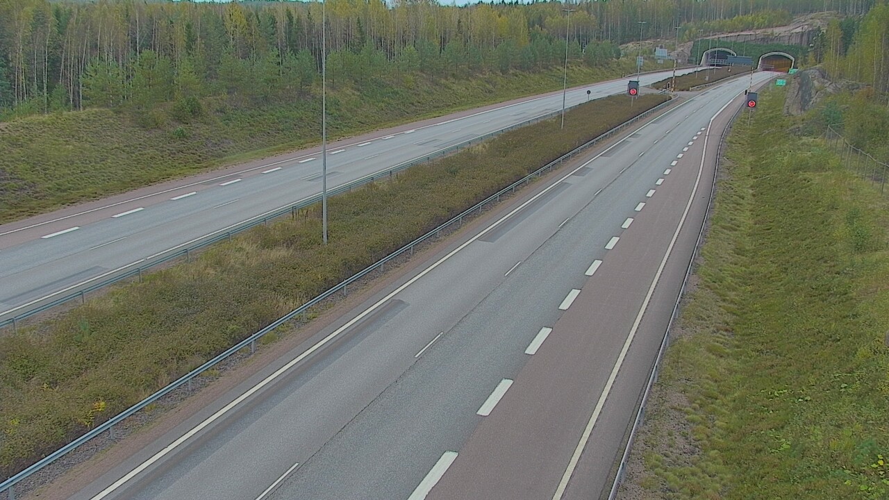 Kelikamerat Kuva Tie 7 Loviisa Markkinamäki, puomi, länsi, Loviisa, Uusimaa