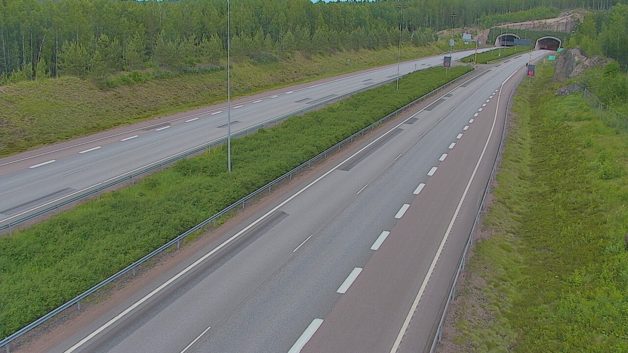 Kelikamerat Kuva Tie 7 Loviisa Markkinamäki, puomi, länsi, Loviisa, Uusimaa