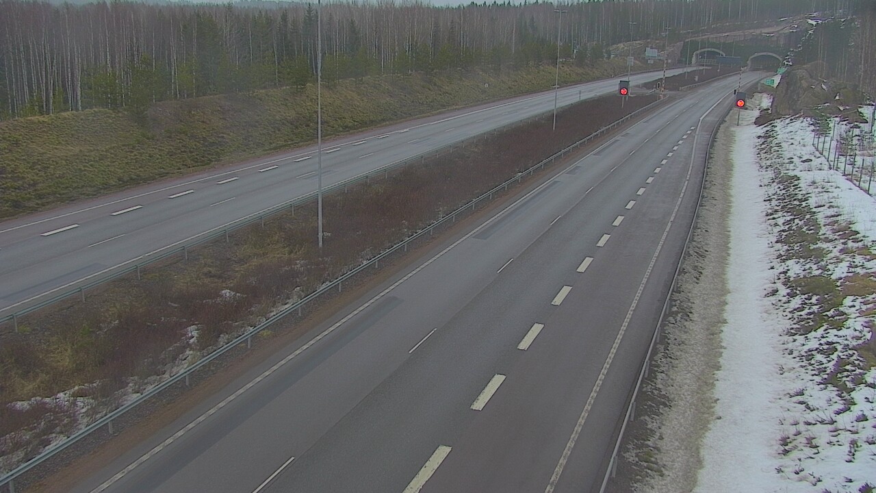 Kelikamerat Kuva Tie 7 Loviisa Markkinamäki, puomi, länsi, Loviisa, Uusimaa