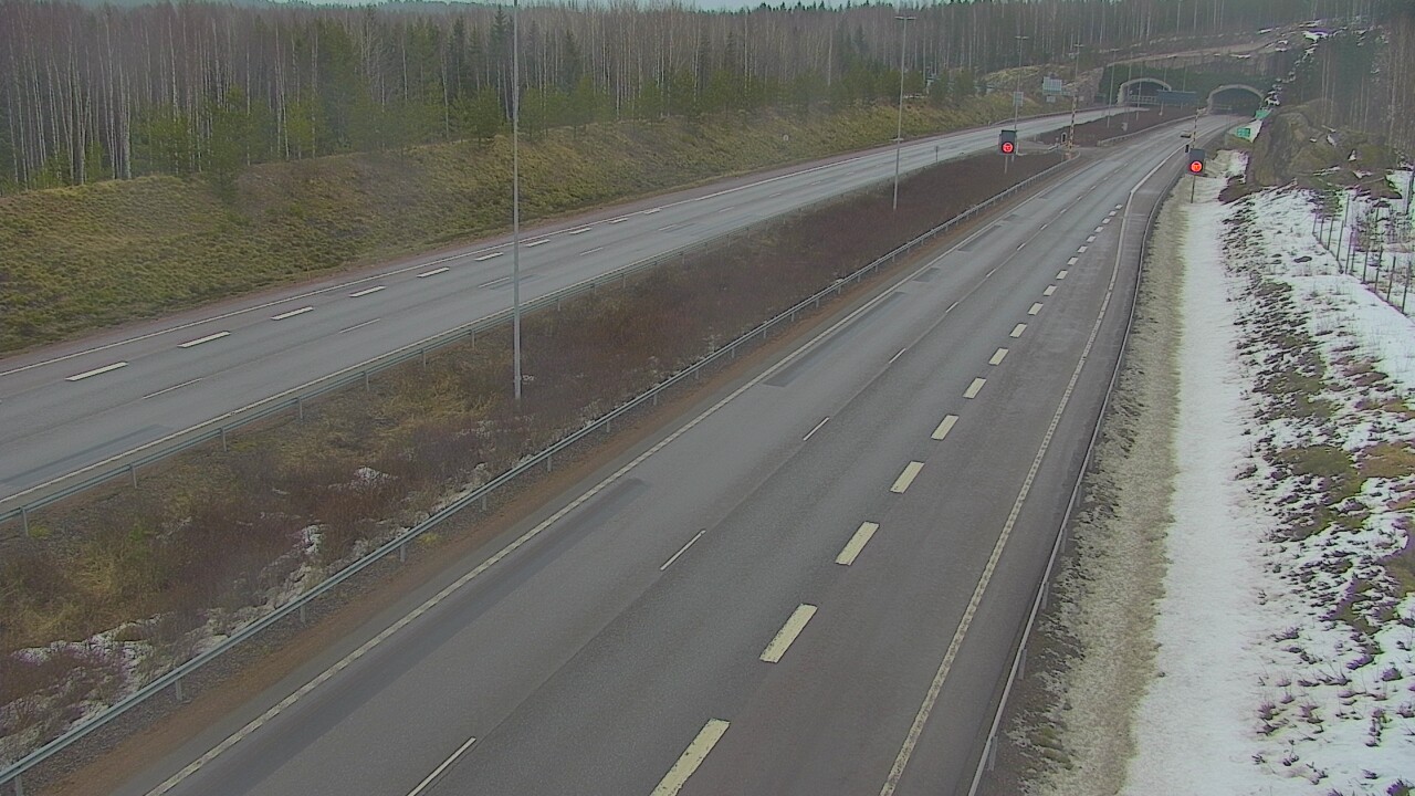 Kelikamerat Kuva Tie 7 Loviisa Markkinamäki, puomi, länsi, Loviisa, Uusimaa