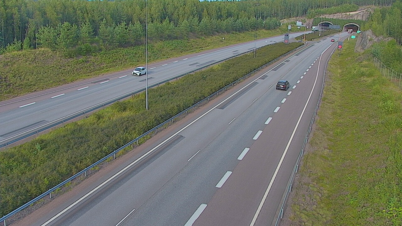 Kelikamerat Kuva Tie 7 Loviisa Markkinamäki, puomi, länsi, Loviisa, Uusimaa