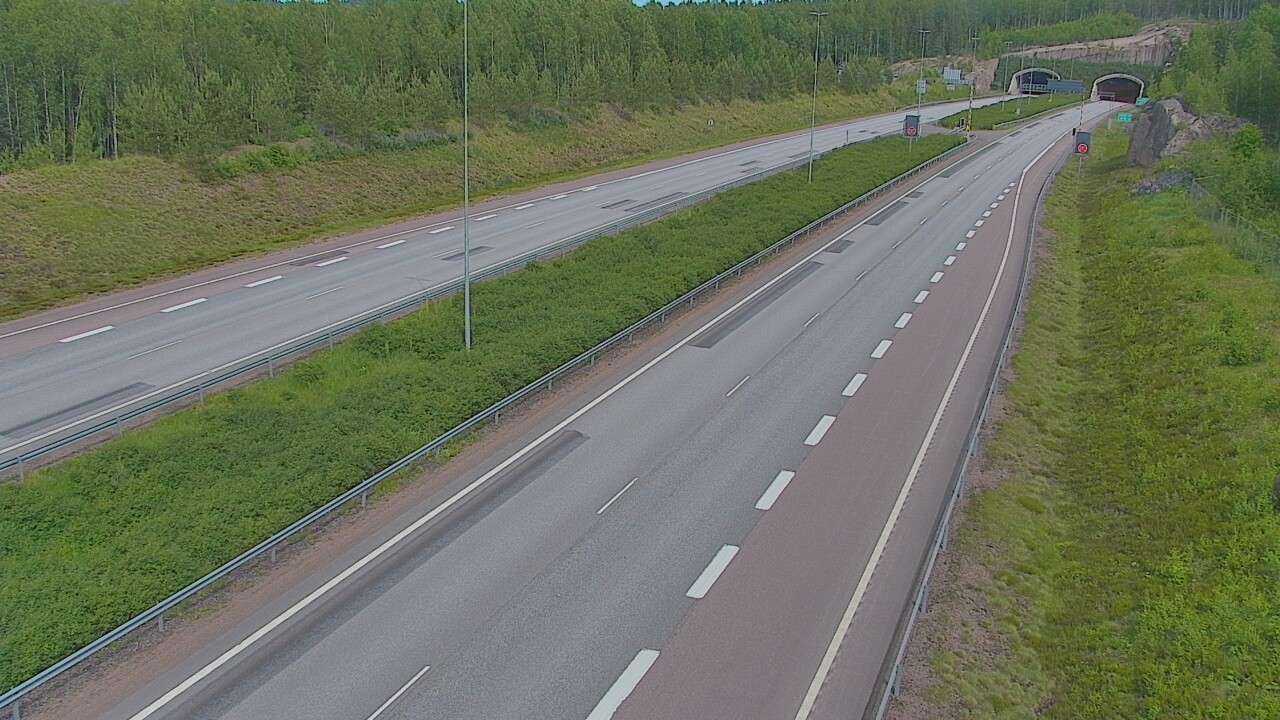Kelikamerat Kuva Tie 7 Loviisa Markkinamäki, puomi, länsi, Loviisa, Uusimaa