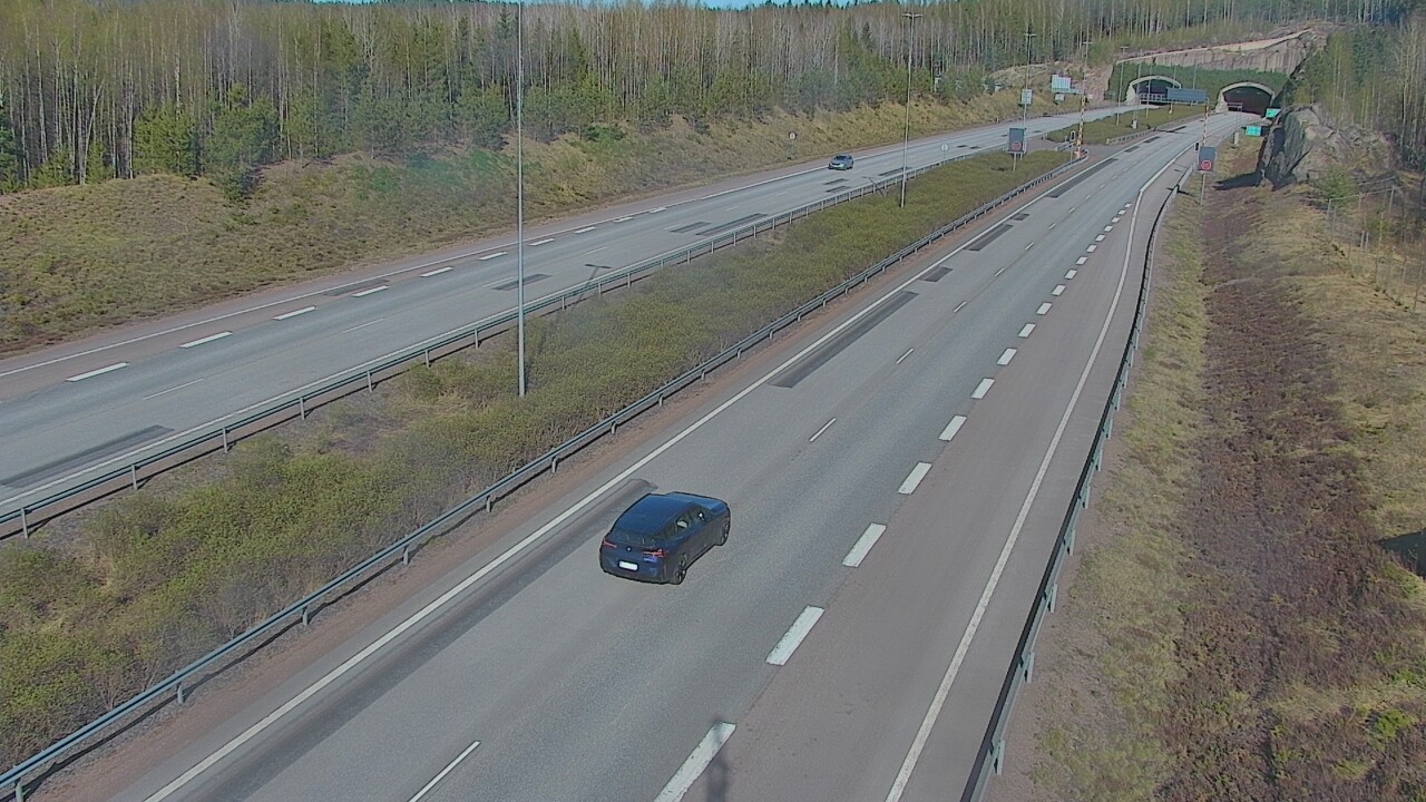 Kelikamerat Kuva Tie 7 Loviisa Markkinamäki, puomi, länsi, Loviisa, Uusimaa