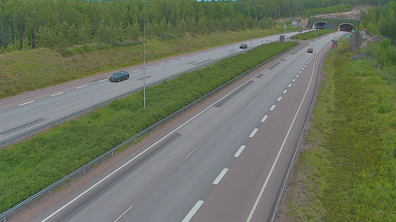 Kelikamerat Kuva Tie 7 Loviisa Markkinamäki, puomi, länsi, Loviisa, Uusimaa