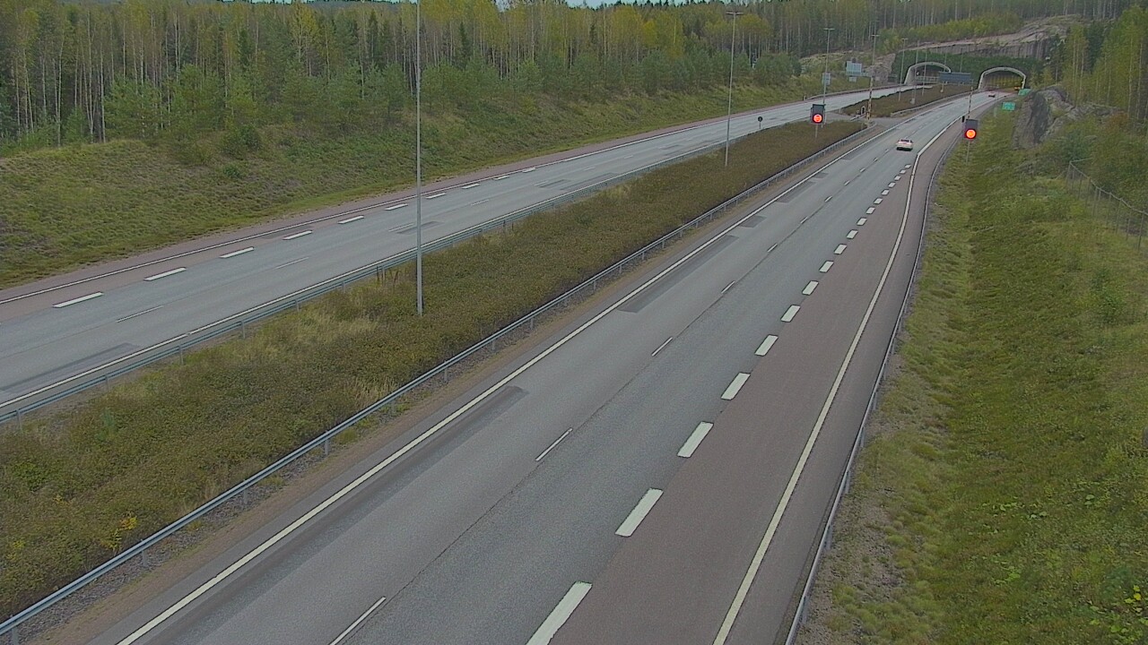 Kelikamerat Kuva Tie 7 Loviisa Markkinamäki, puomi, länsi, Loviisa, Uusimaa