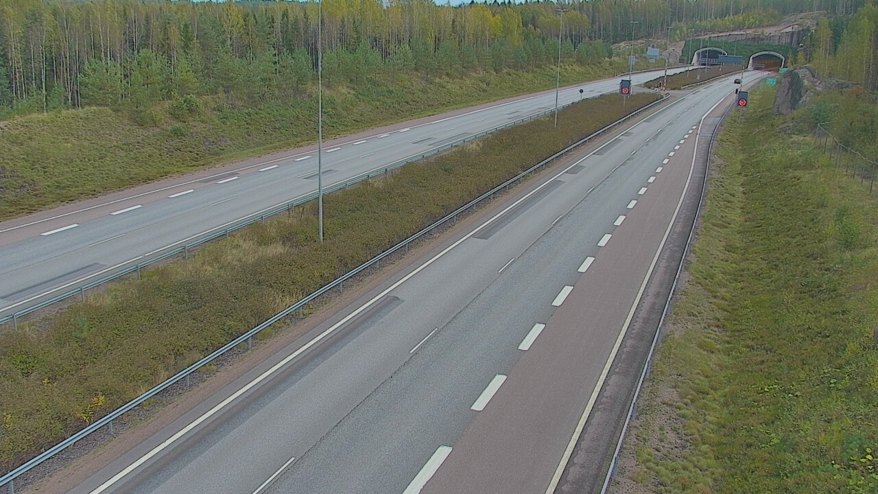 Kelikamerat Kuva Tie 7 Loviisa Markkinamäki, puomi, länsi, Loviisa, Uusimaa