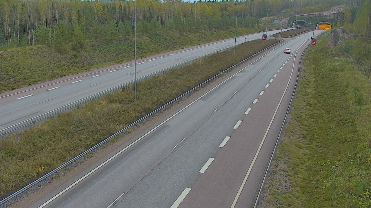 Kelikamerat Kuva Tie 7 Loviisa Markkinamäki, puomi, länsi, Loviisa, Uusimaa