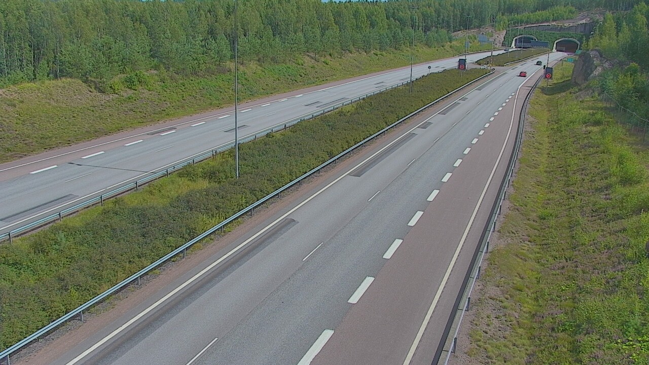 Kelikamerat Kuva Tie 7 Loviisa Markkinamäki, puomi, länsi, Loviisa, Uusimaa