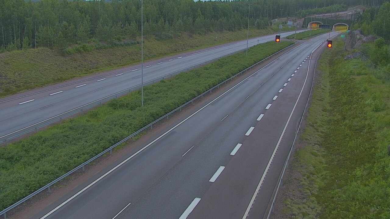 Kelikamerat Kuva Tie 7 Loviisa Markkinamäki, puomi, länsi, Loviisa, Uusimaa