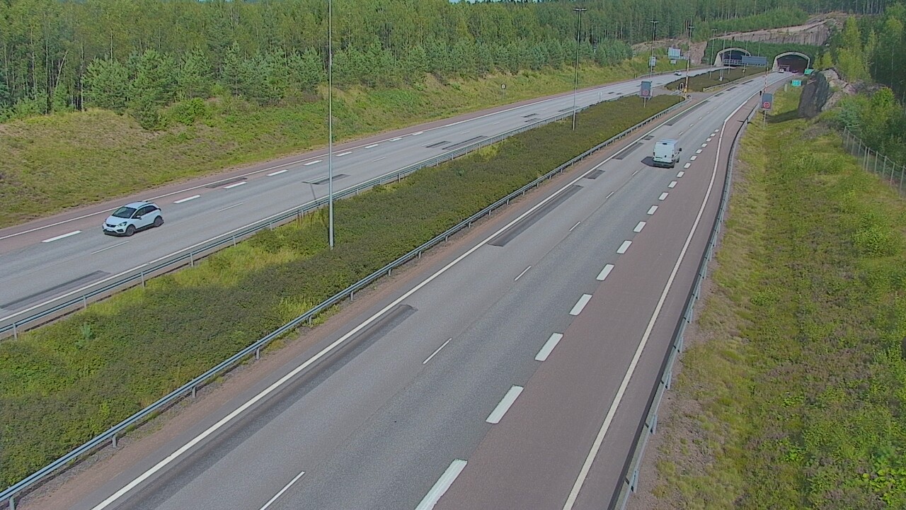 Kelikamerat Kuva Tie 7 Loviisa Markkinamäki, puomi, länsi, Loviisa, Uusimaa