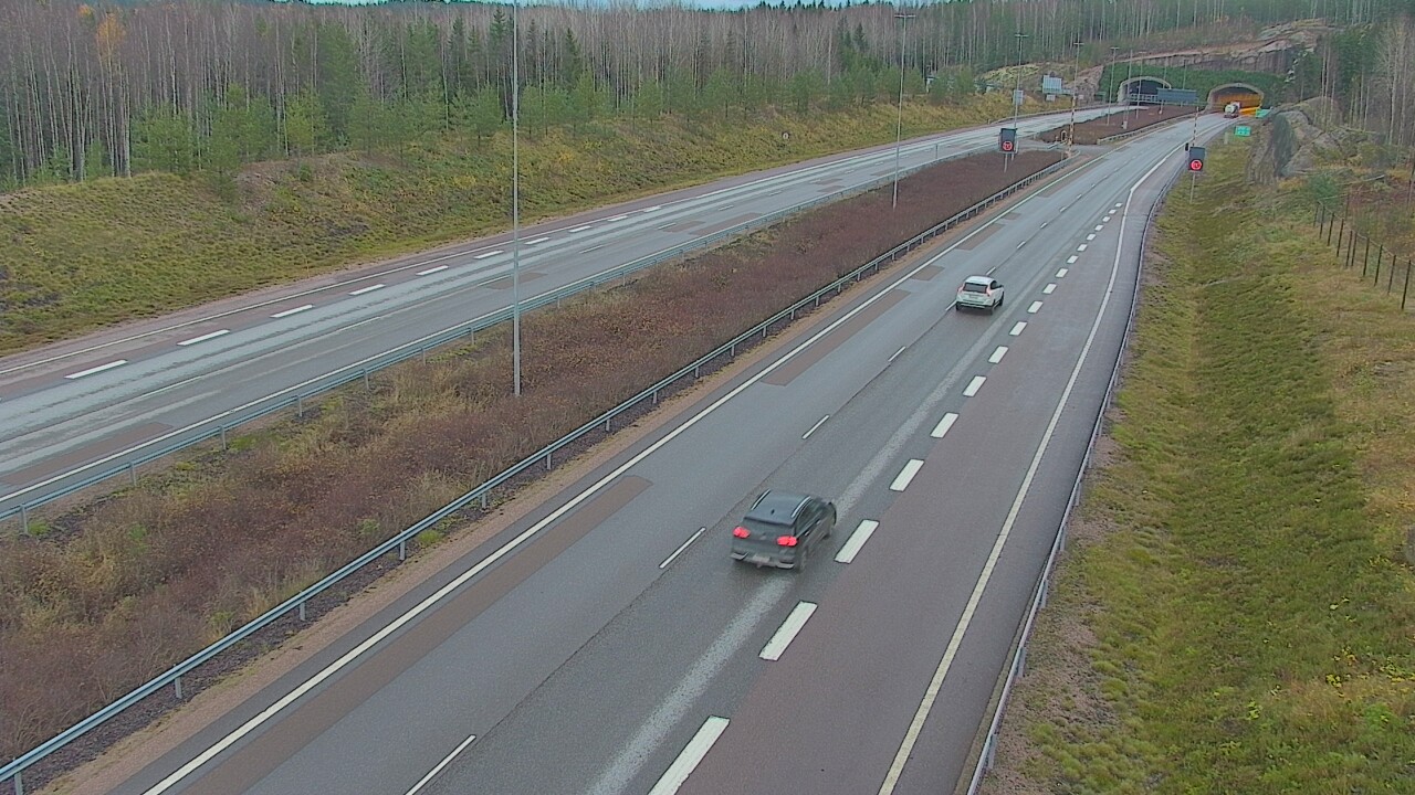 Kelikamerat Kuva Tie 7 Loviisa Markkinamäki, puomi, länsi, Loviisa, Uusimaa