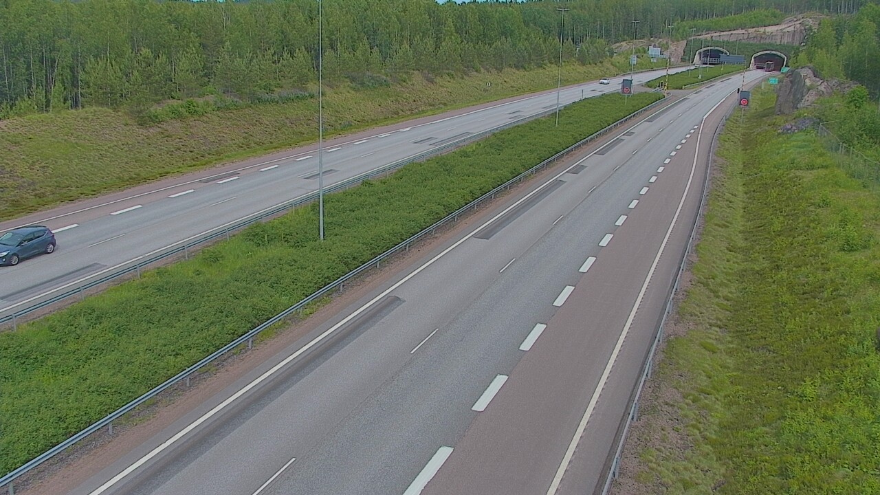 Kelikamerat Kuva Tie 7 Loviisa Markkinamäki, puomi, länsi, Loviisa, Uusimaa