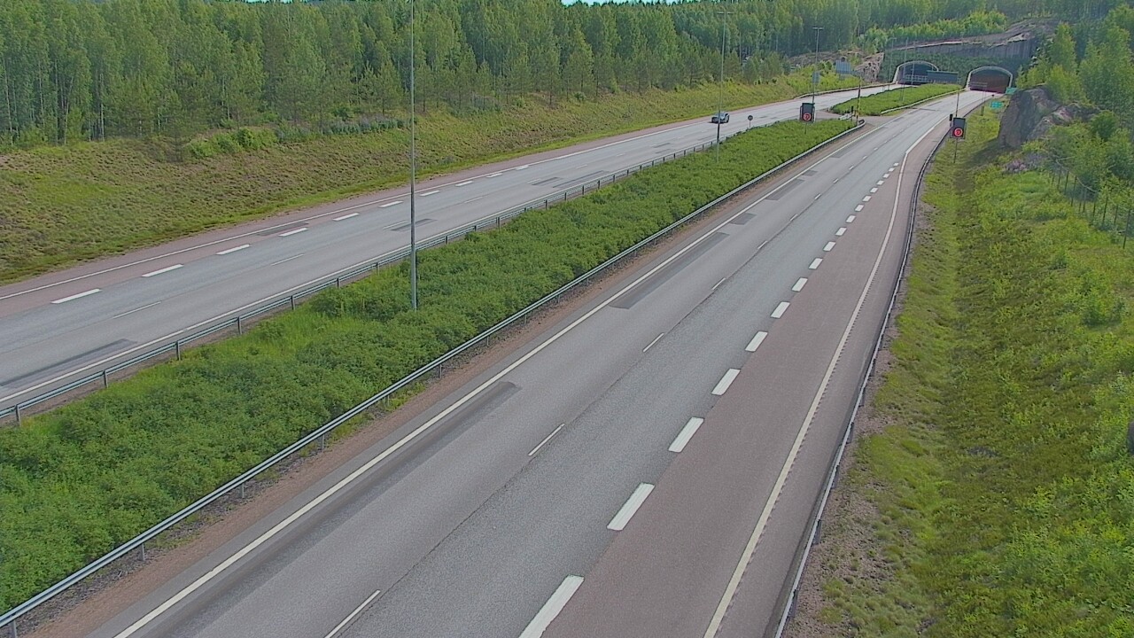 Kelikamerat Kuva Tie 7 Loviisa Markkinamäki, puomi, länsi, Loviisa, Uusimaa