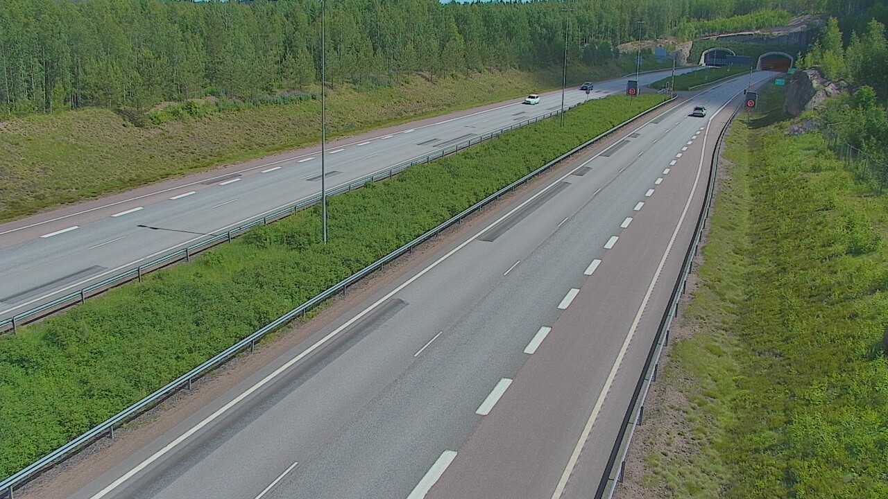 Kelikamerat Kuva Tie 7 Loviisa Markkinamäki, puomi, länsi, Loviisa, Uusimaa