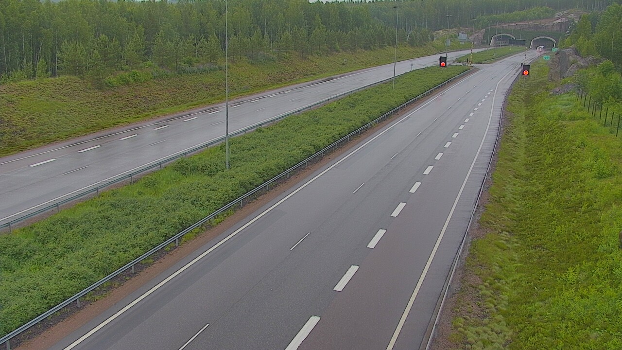 Kelikamerat Kuva Tie 7 Loviisa Markkinamäki, puomi, länsi, Loviisa, Uusimaa