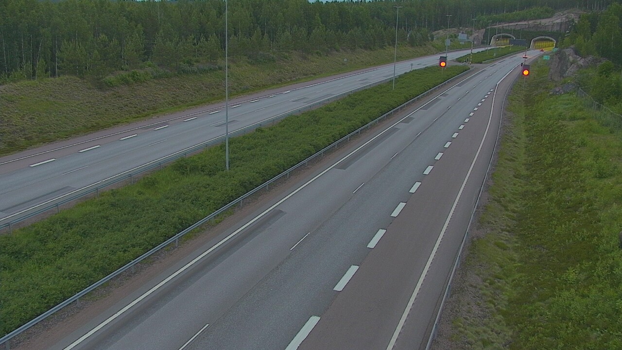 Kelikamerat Kuva Tie 7 Loviisa Markkinamäki, puomi, länsi, Loviisa, Uusimaa