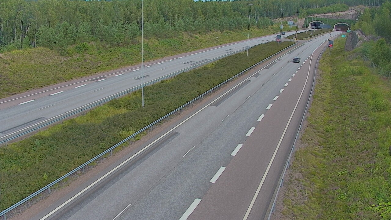 Kelikamerat Kuva Tie 7 Loviisa Markkinamäki, puomi, länsi, Loviisa, Uusimaa