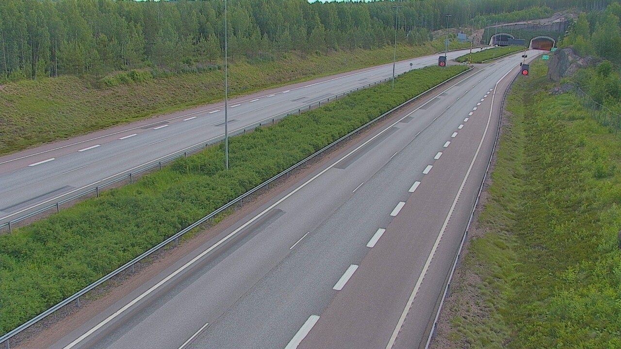 Kelikamerat Kuva Tie 7 Loviisa Markkinamäki, puomi, länsi, Loviisa, Uusimaa