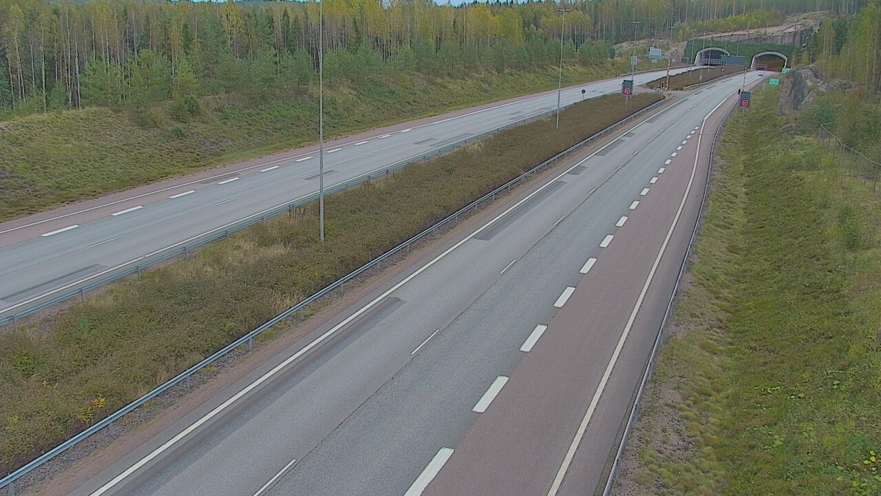 Kelikamerat Kuva Tie 7 Loviisa Markkinamäki, puomi, länsi, Loviisa, Uusimaa