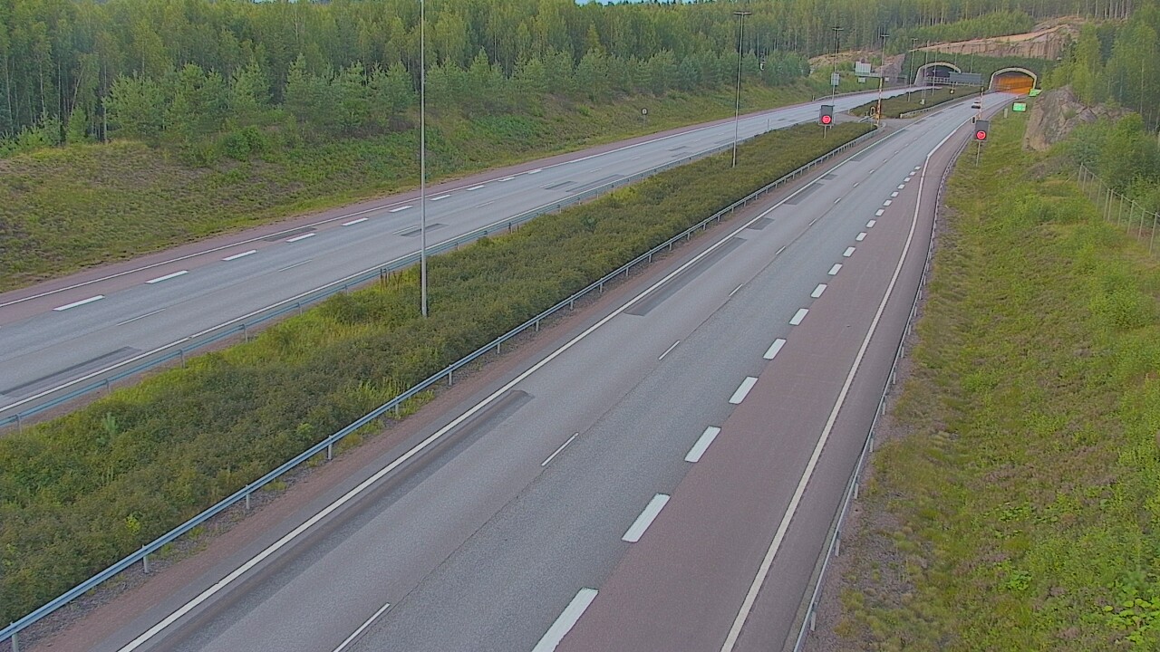 Kelikamerat Kuva Tie 7 Loviisa Markkinamäki, puomi, länsi, Loviisa, Uusimaa