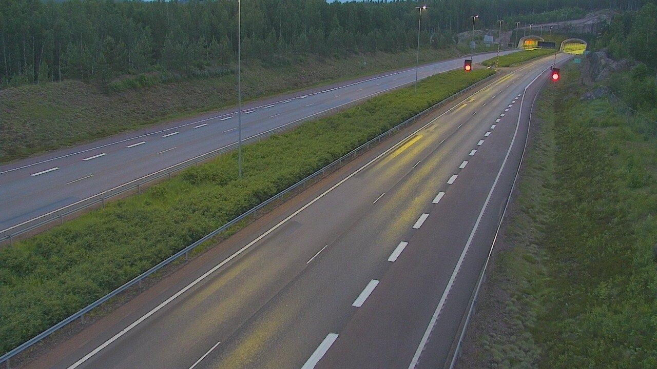 Kelikamerat Kuva Tie 7 Loviisa Markkinamäki, puomi, länsi, Loviisa, Uusimaa