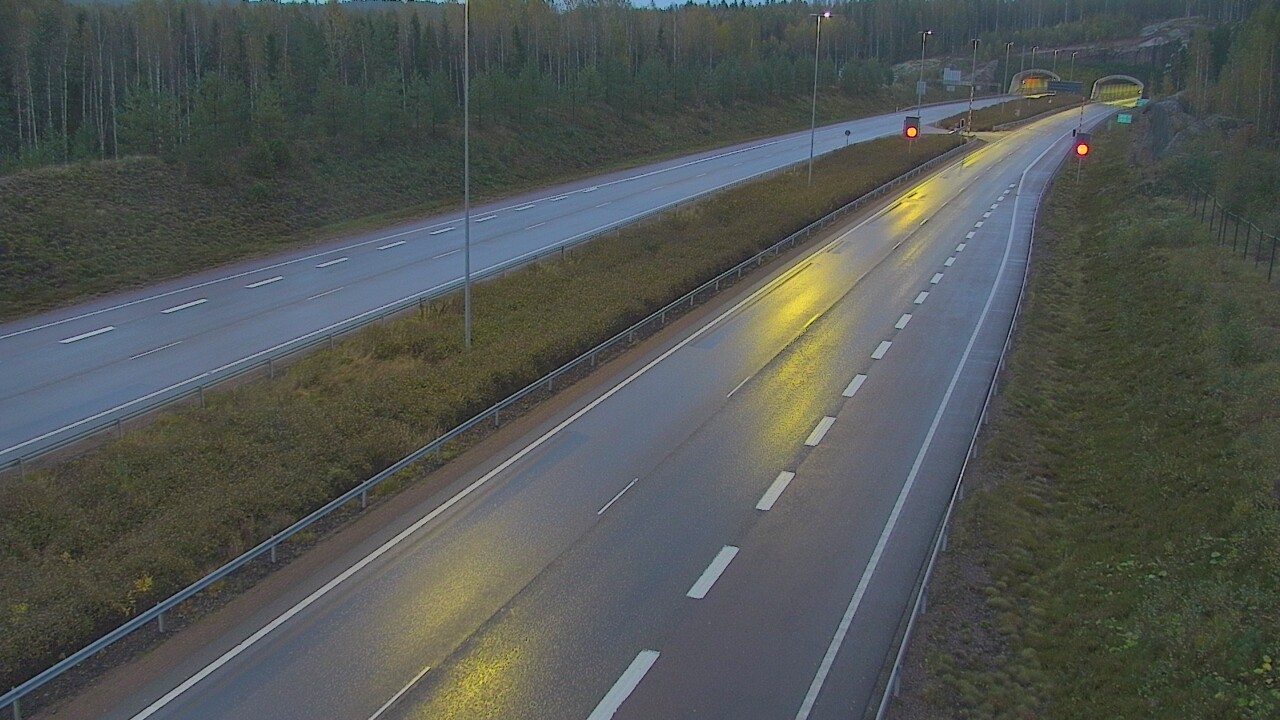 Kelikamerat Kuva Tie 7 Loviisa Markkinamäki, puomi, länsi, Loviisa, Uusimaa