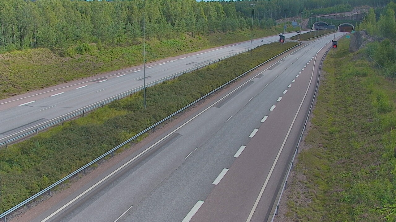 Kelikamerat Kuva Tie 7 Loviisa Markkinamäki, puomi, länsi, Loviisa, Uusimaa