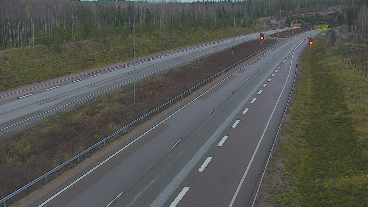 Kelikamerat Kuva Tie 7 Loviisa Markkinamäki, puomi, länsi, Loviisa, Uusimaa