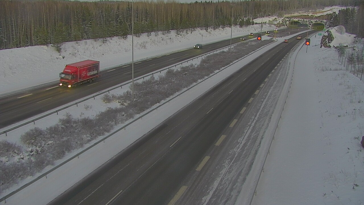 Kelikamerat Kuva Tie 7 Loviisa Markkinamäki, puomi, länsi, Loviisa, Uusimaa