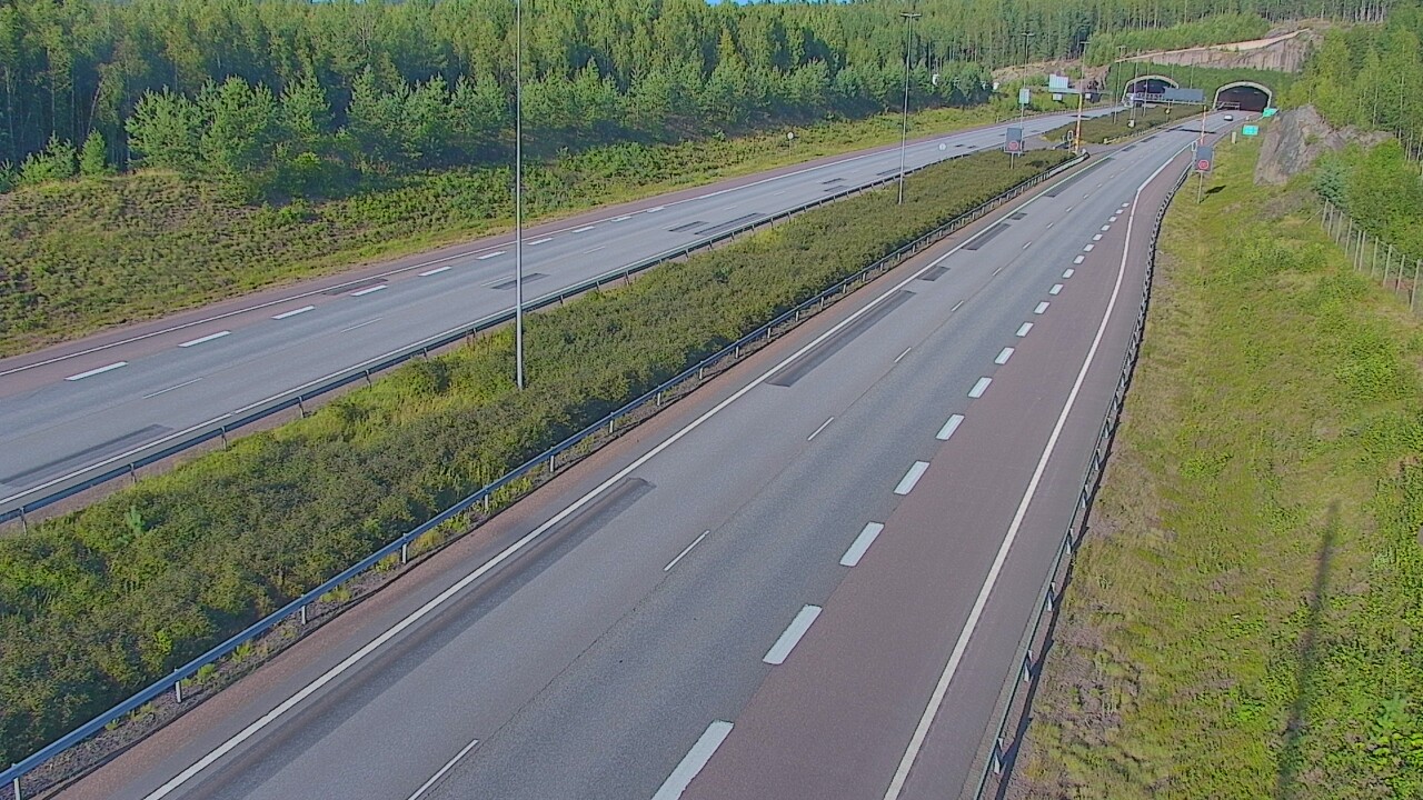 Kelikamerat Kuva Tie 7 Loviisa Markkinamäki, puomi, länsi, Loviisa, Uusimaa