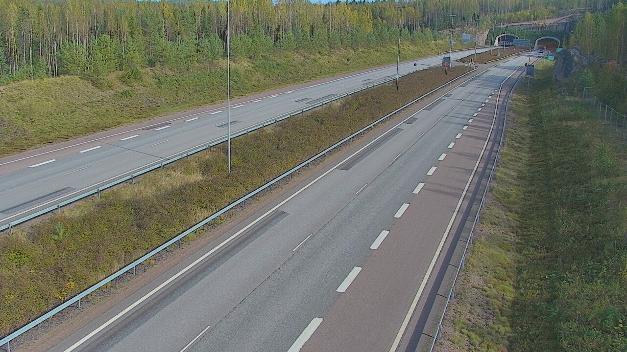 Kelikamerat Kuva Tie 7 Loviisa Markkinamäki, puomi, länsi, Loviisa, Uusimaa