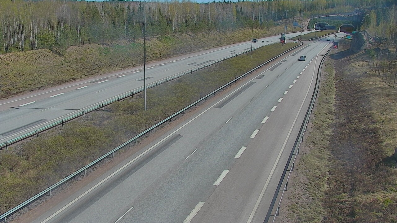 Kelikamerat Kuva Tie 7 Loviisa Markkinamäki, puomi, länsi, Loviisa, Uusimaa