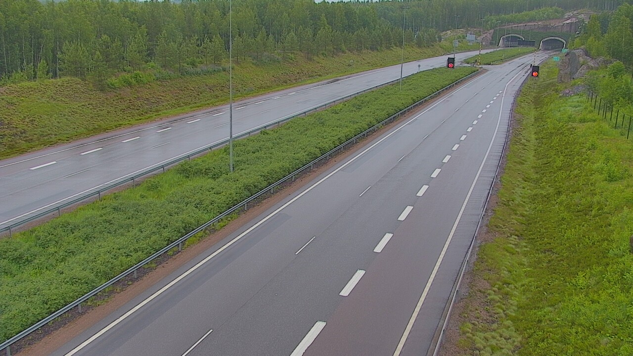 Kelikamerat Kuva Tie 7 Loviisa Markkinamäki, puomi, länsi, Loviisa, Uusimaa