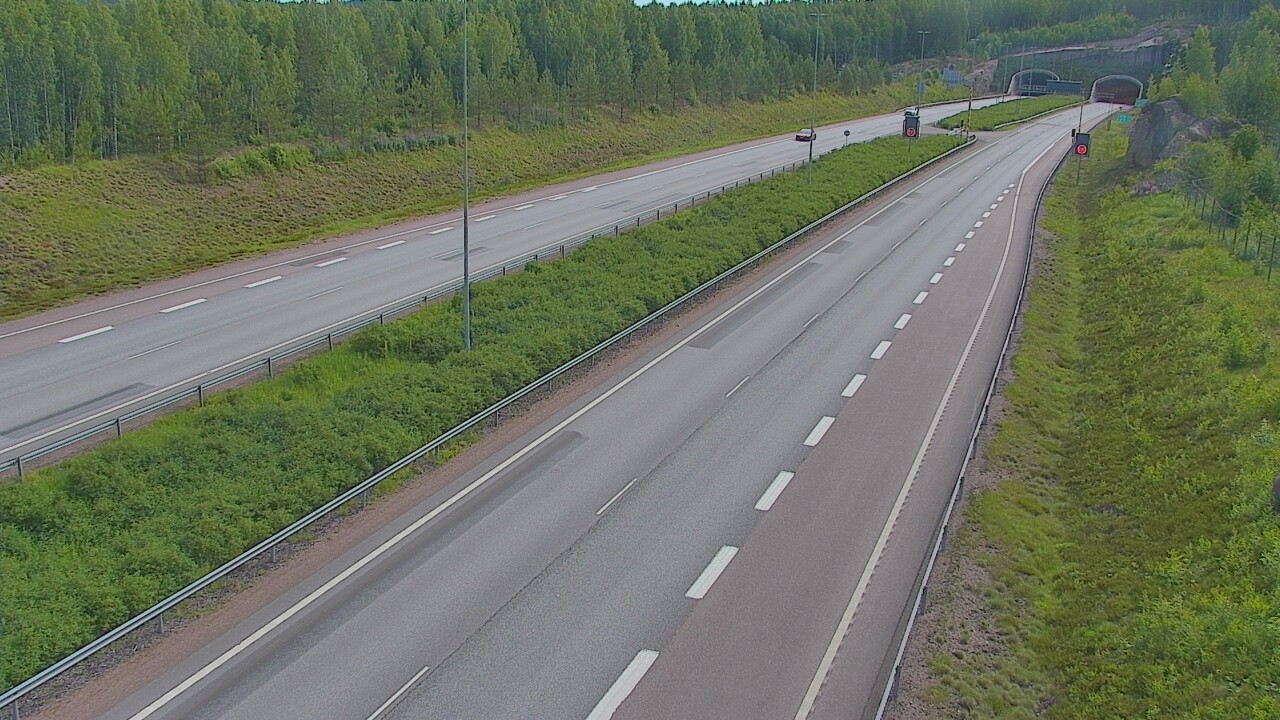 Kelikamerat Kuva Tie 7 Loviisa Markkinamäki, puomi, länsi, Loviisa, Uusimaa