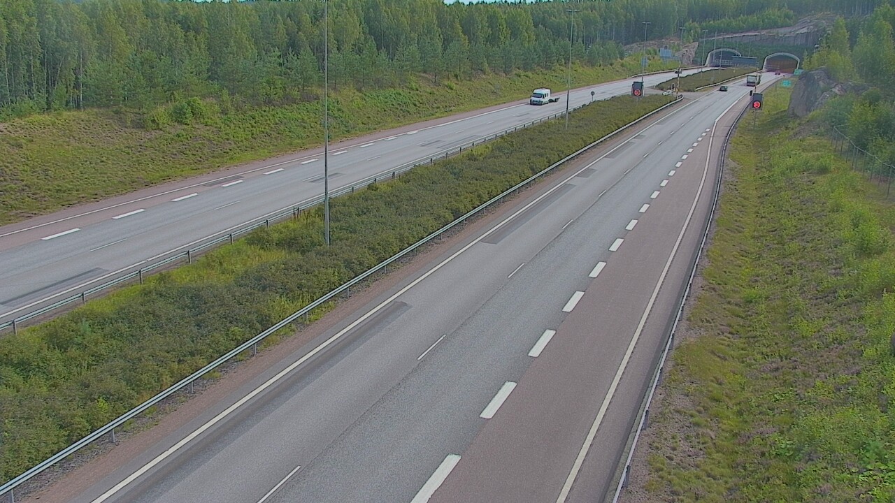 Kelikamerat Kuva Tie 7 Loviisa Markkinamäki, puomi, länsi, Loviisa, Uusimaa