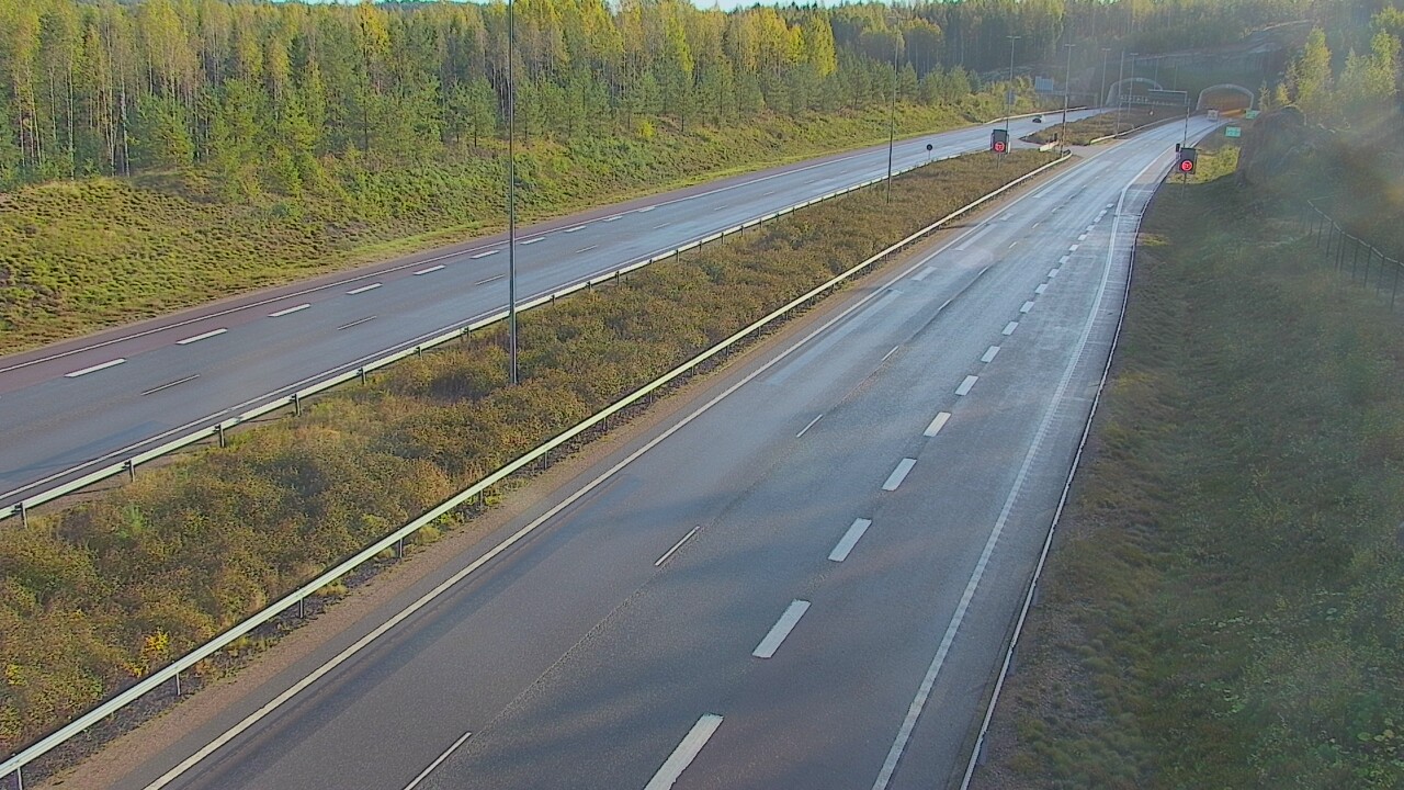 Kelikamerat Kuva Tie 7 Loviisa Markkinamäki, puomi, länsi, Loviisa, Uusimaa
