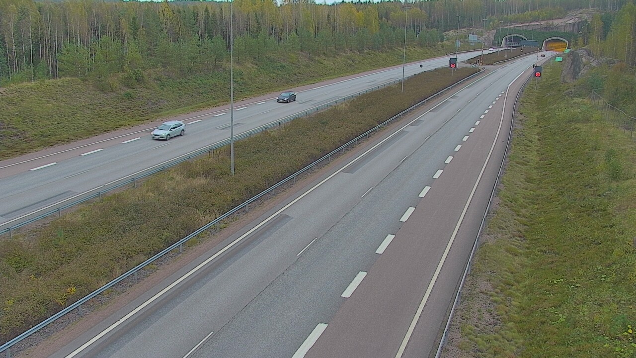 Kelikamerat Kuva Tie 7 Loviisa Markkinamäki, puomi, länsi, Loviisa, Uusimaa