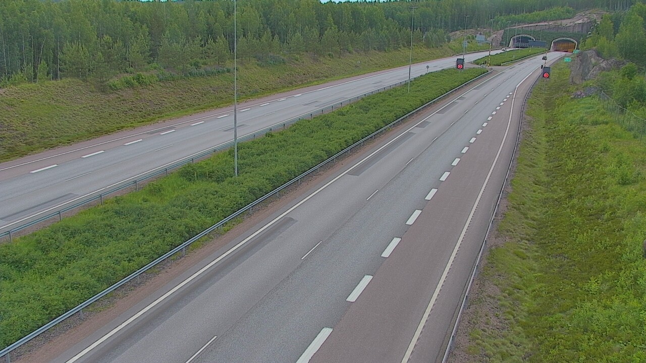 Kelikamerat Kuva Tie 7 Loviisa Markkinamäki, puomi, länsi, Loviisa, Uusimaa