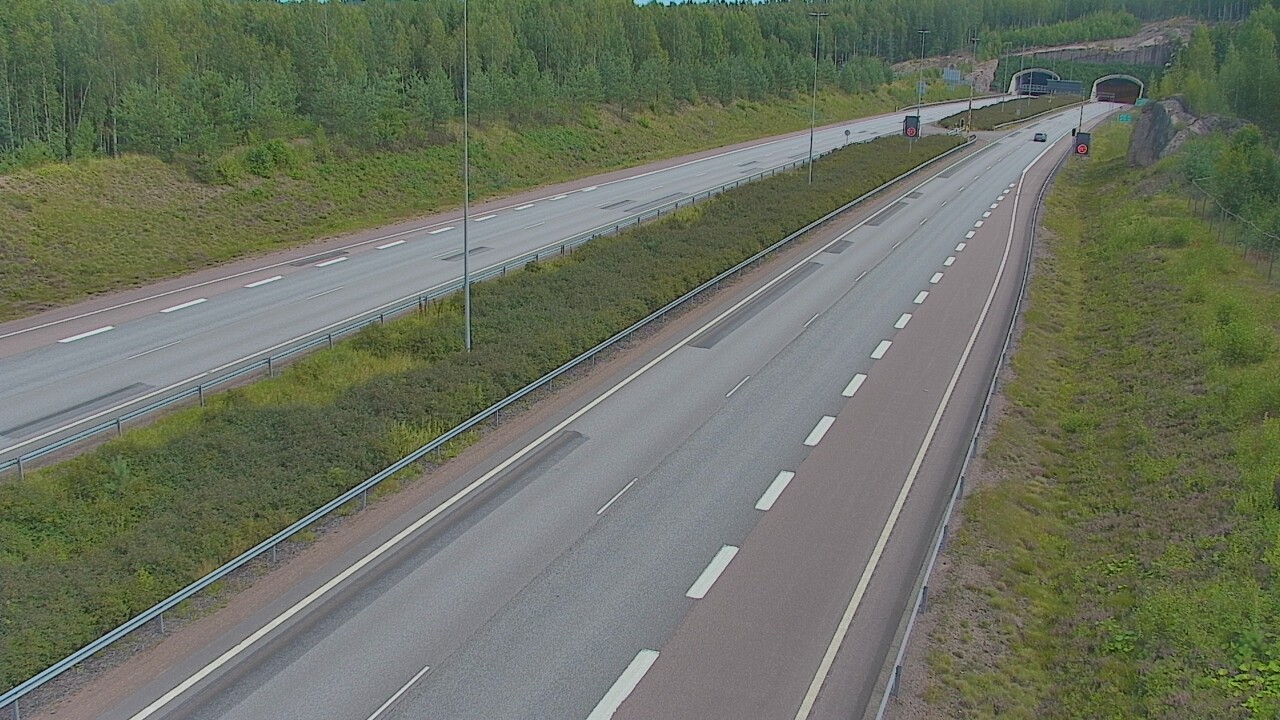 Kelikamerat Kuva Tie 7 Loviisa Markkinamäki, puomi, länsi, Loviisa, Uusimaa