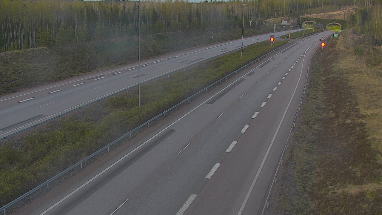Kelikamerat Kuva Tie 7 Loviisa Markkinamäki, puomi, länsi, Loviisa, Uusimaa
