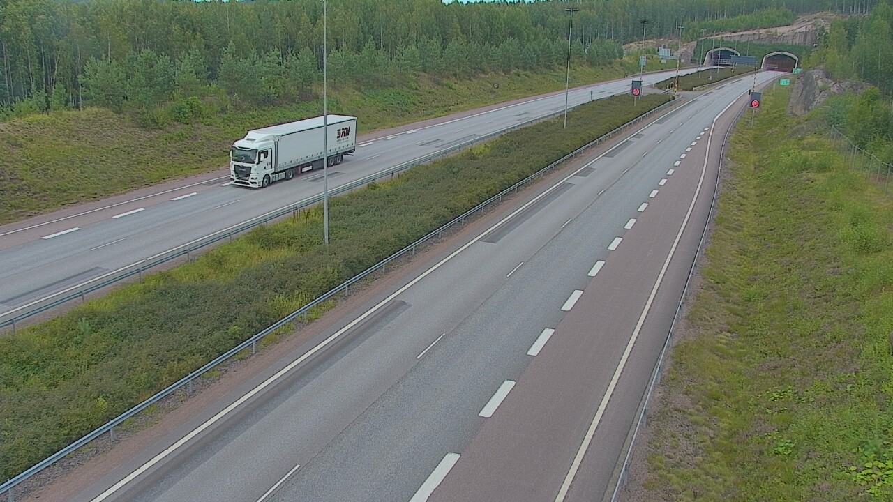Kelikamerat Kuva Tie 7 Loviisa Markkinamäki, puomi, länsi, Loviisa, Uusimaa