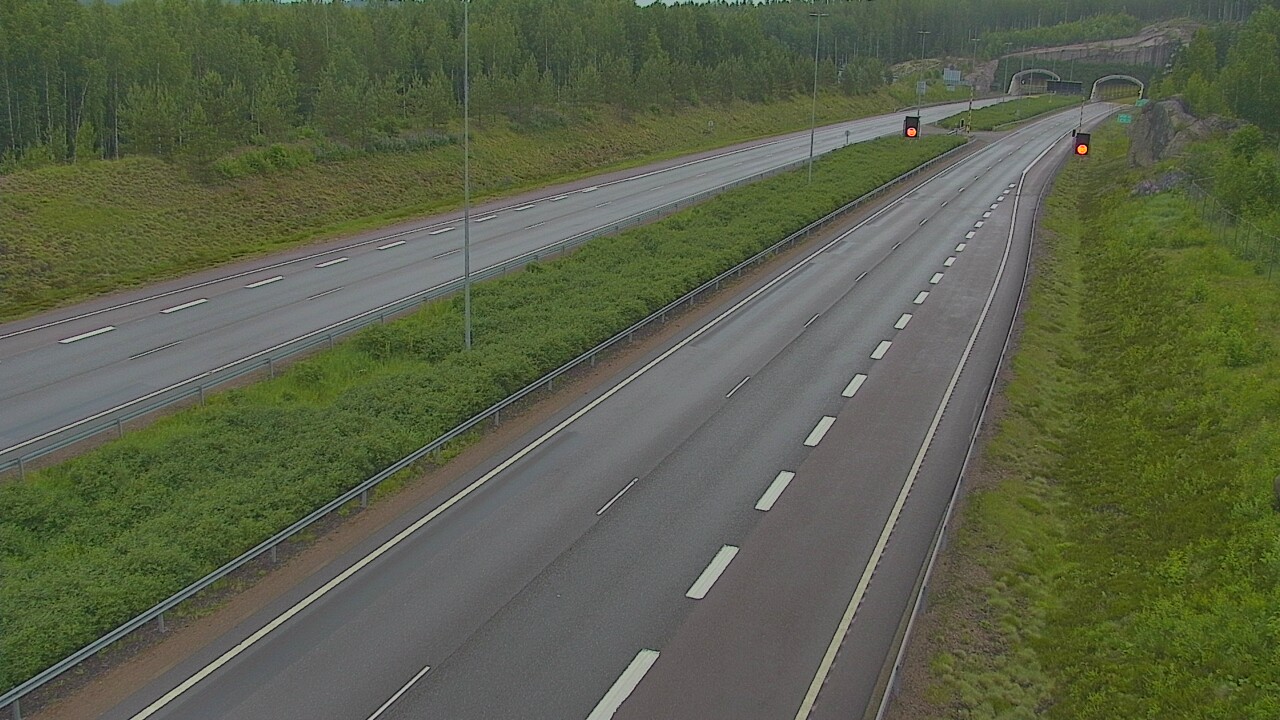 Kelikamerat Kuva Tie 7 Loviisa Markkinamäki, puomi, länsi, Loviisa, Uusimaa