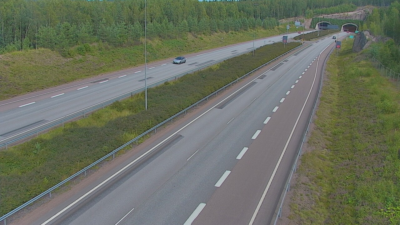 Kelikamerat Kuva Tie 7 Loviisa Markkinamäki, puomi, länsi, Loviisa, Uusimaa
