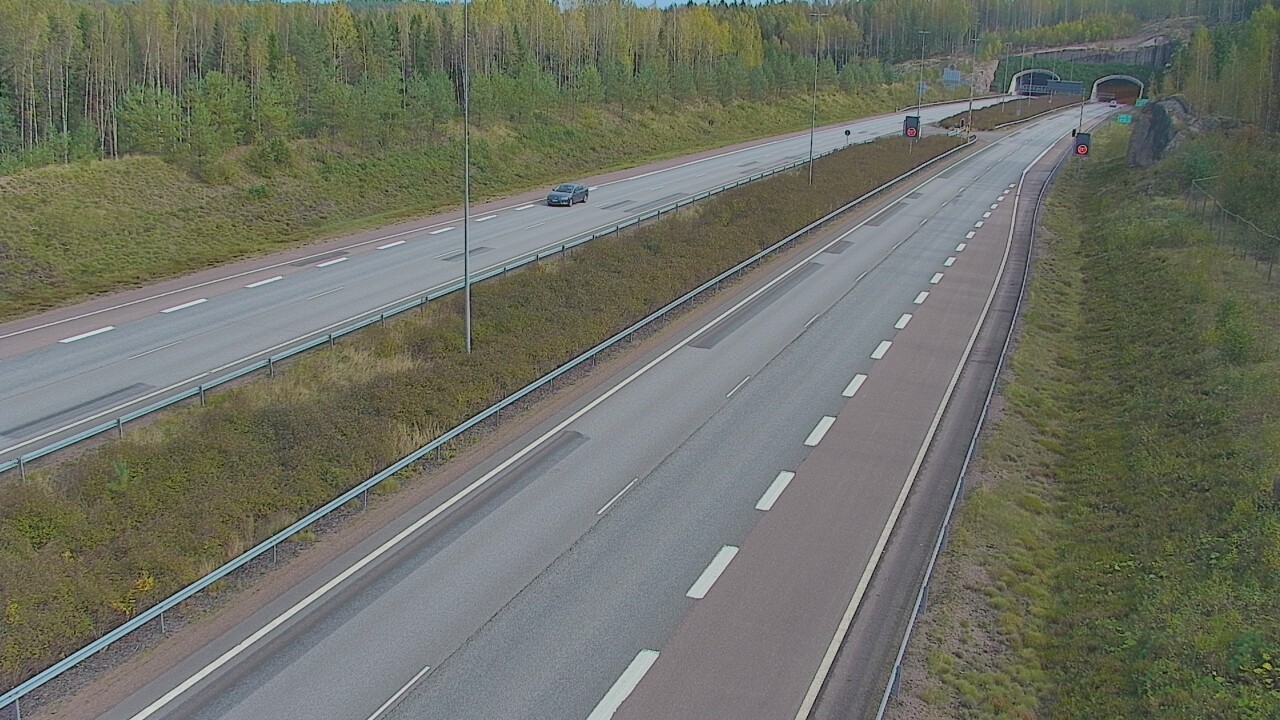 Kelikamerat Kuva Tie 7 Loviisa Markkinamäki, puomi, länsi, Loviisa, Uusimaa