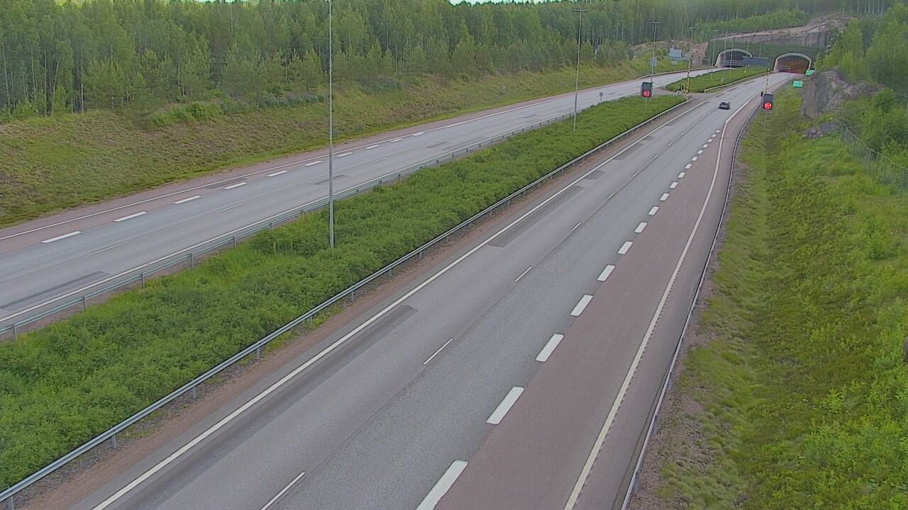 Kelikamerat Kuva Tie 7 Loviisa Markkinamäki, puomi, länsi, Loviisa, Uusimaa